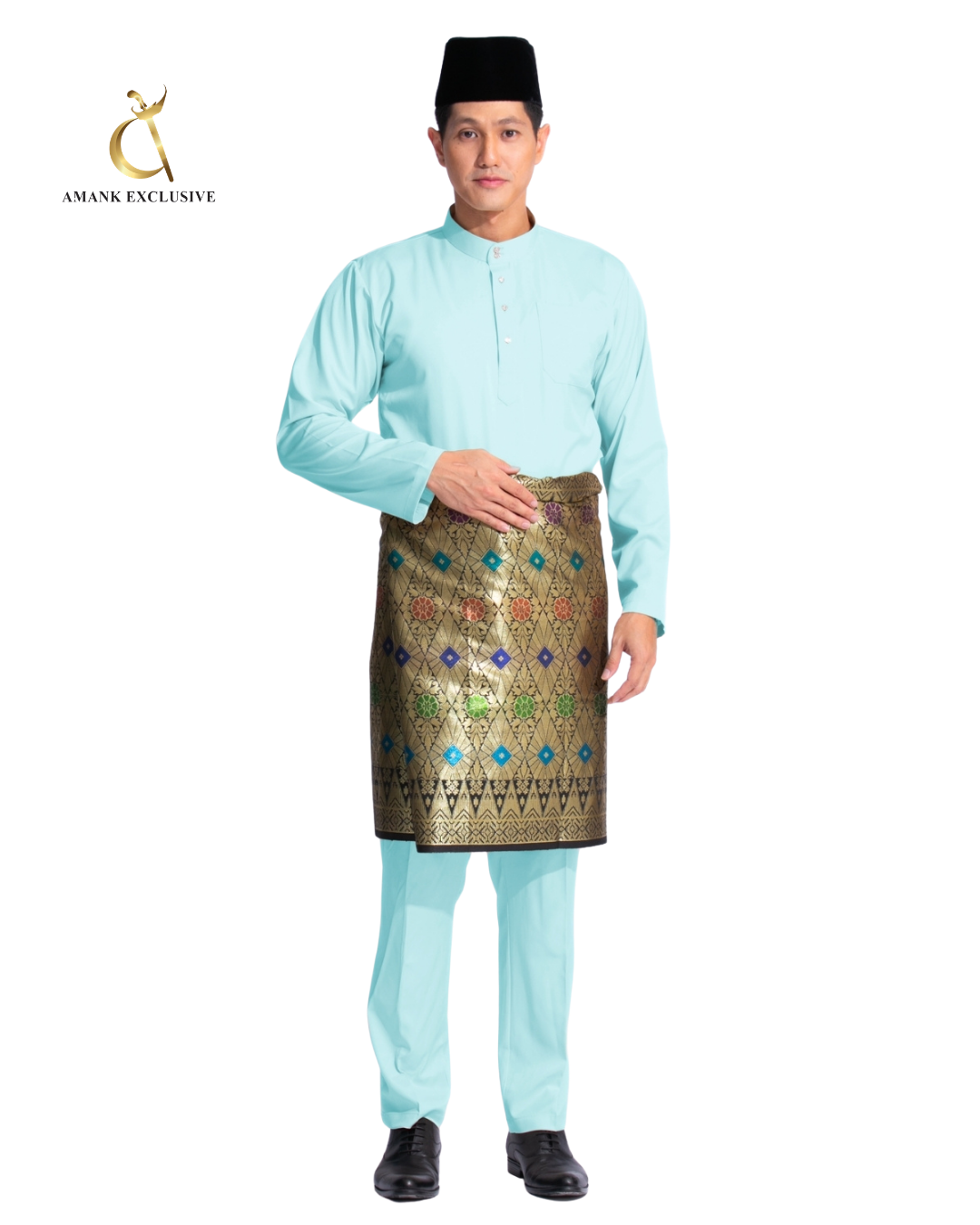 Men's Baju Melayu Cekak Musang Set