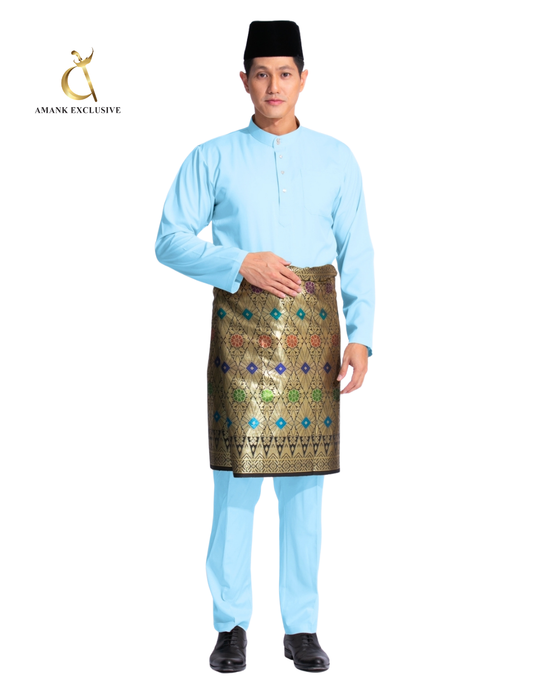 Men's Baju Melayu Cekak Musang Set
