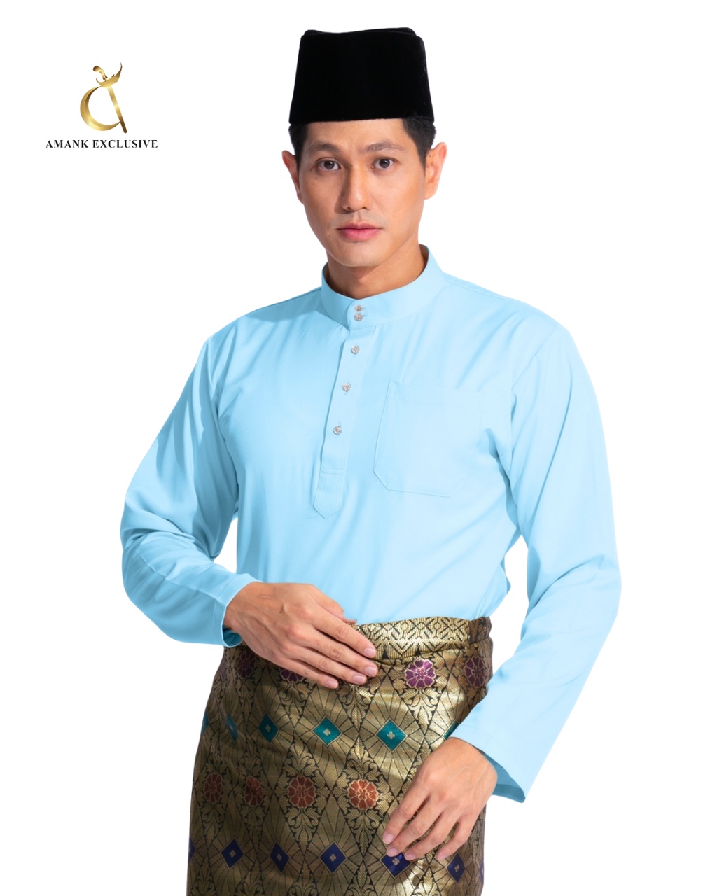 Men's Baju Melayu Cekak Musang Set
