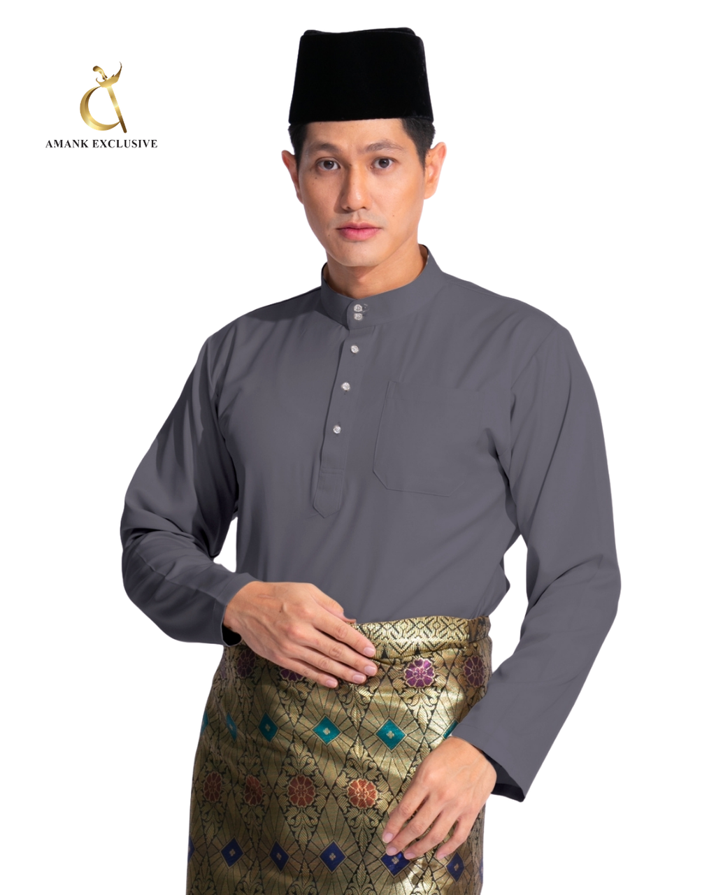 Men's Baju Melayu Cekak Musang Set