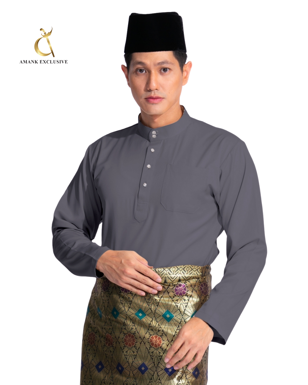 Men's Baju Melayu Cekak Musang Set