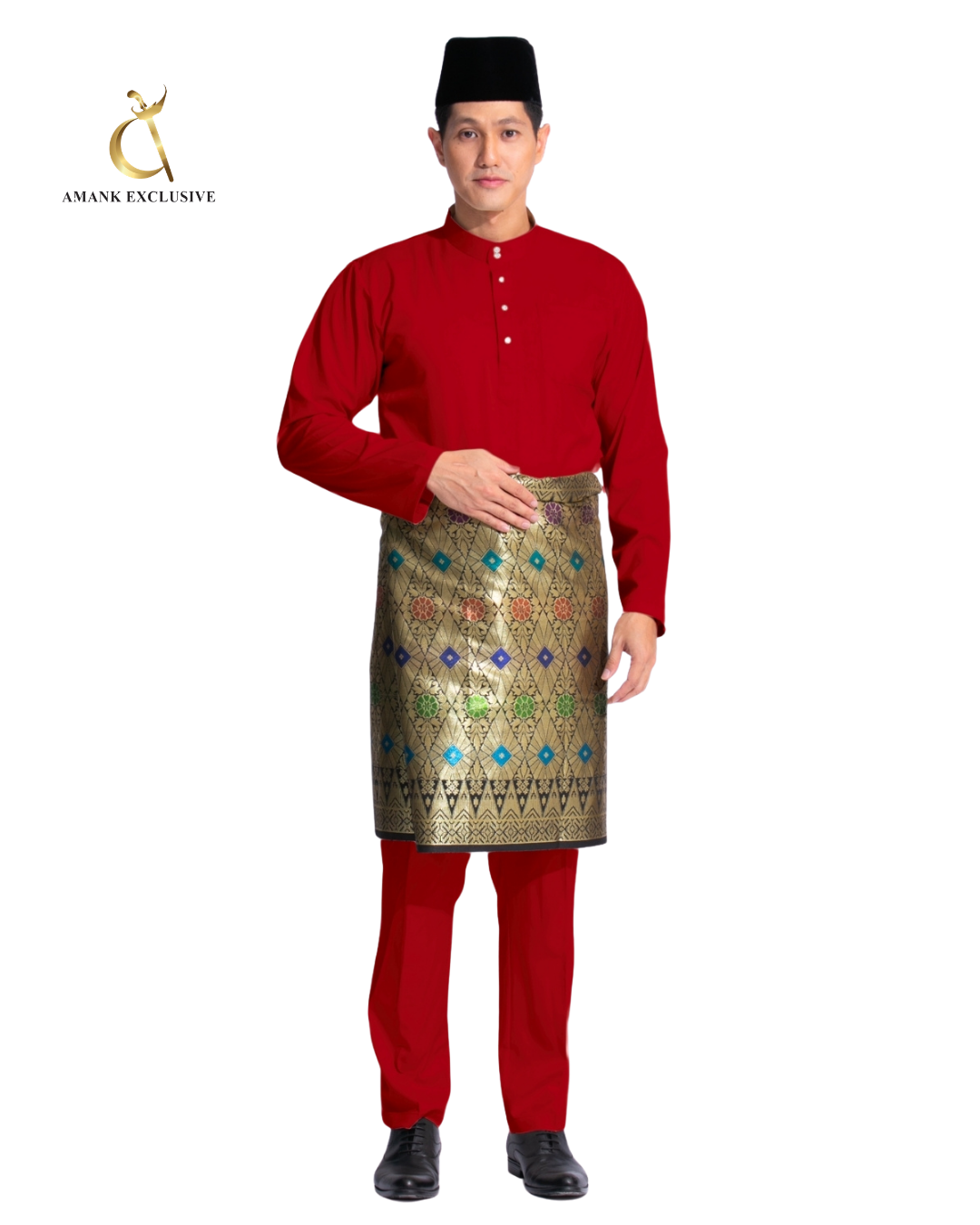 Men's Baju Melayu Cekak Musang Set