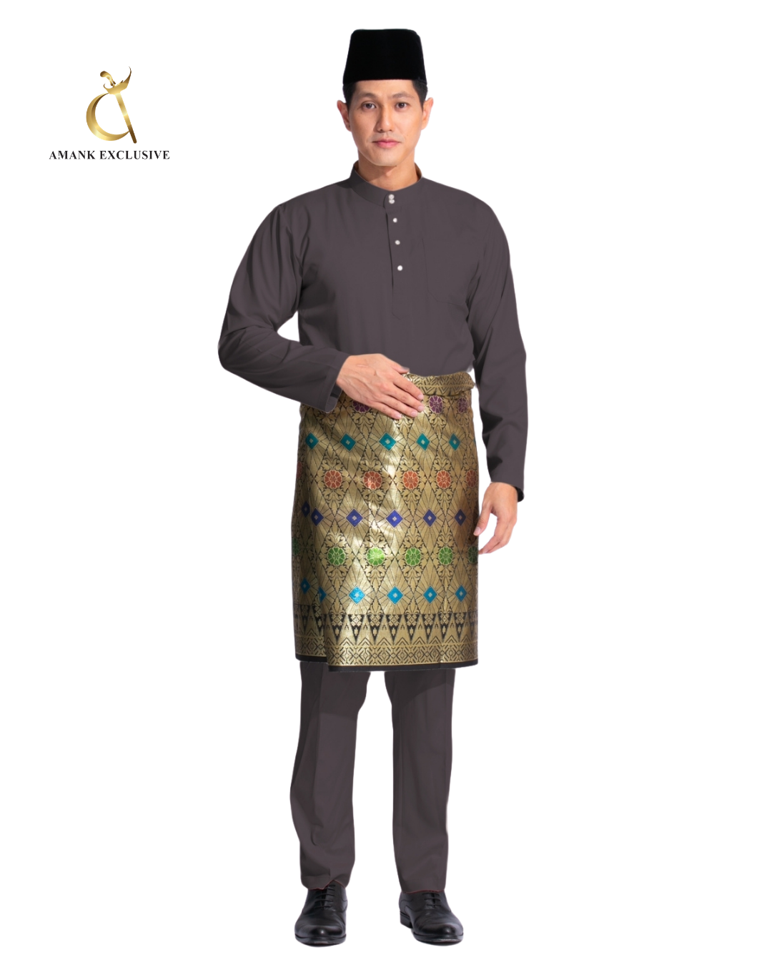 Men's Baju Melayu Cekak Musang Set