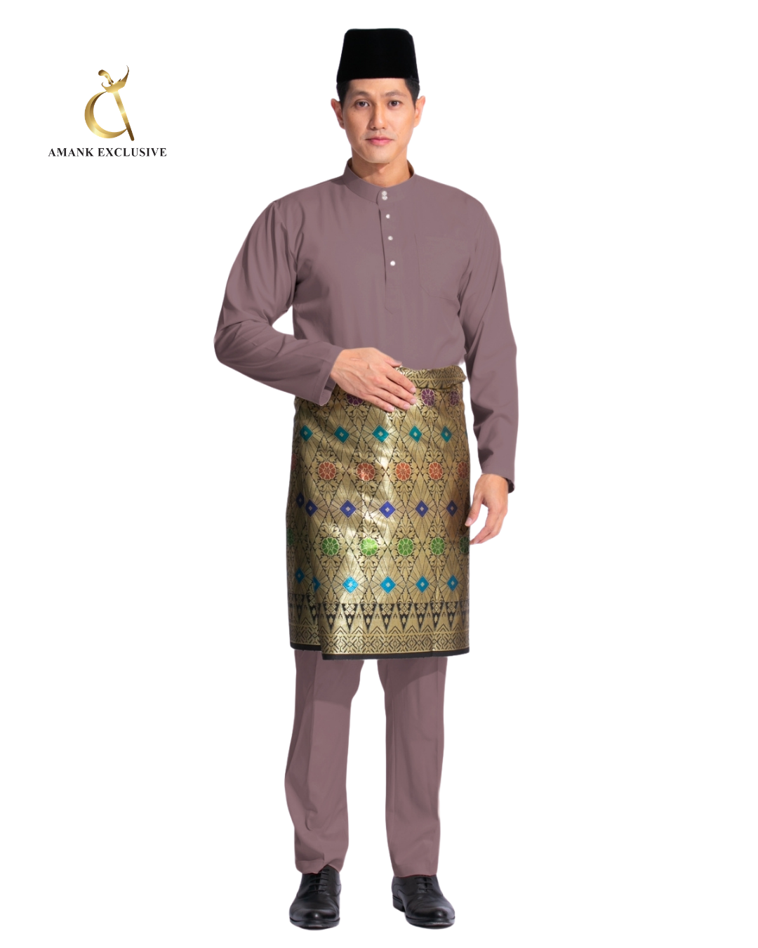 Men's Baju Melayu Cekak Musang Set