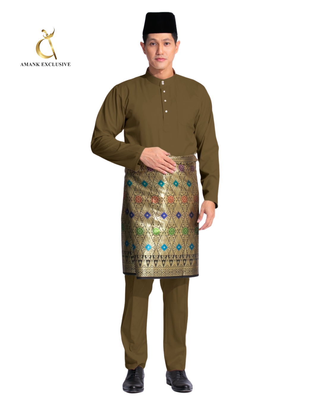 Men's Baju Melayu Cekak Musang Set