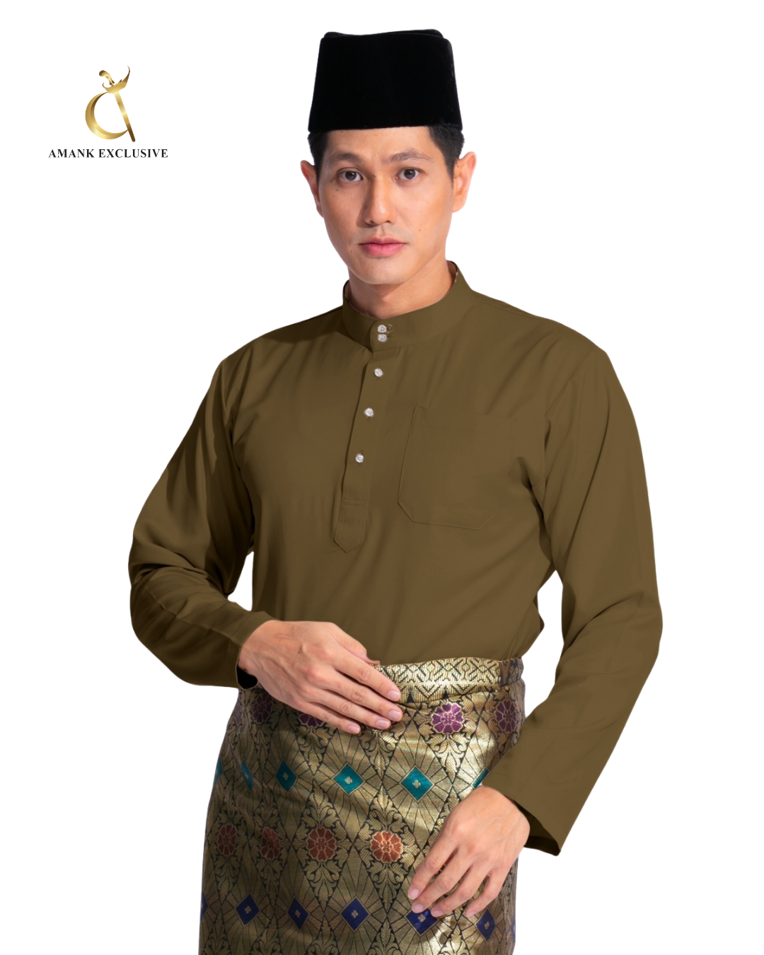Men's Baju Melayu Cekak Musang Set