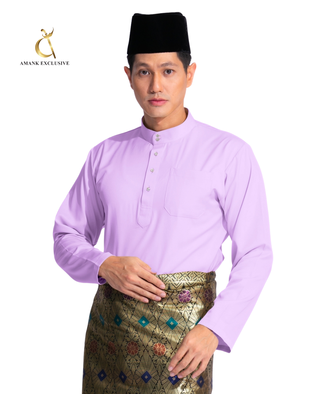 Men's Baju Melayu Cekak Musang Set