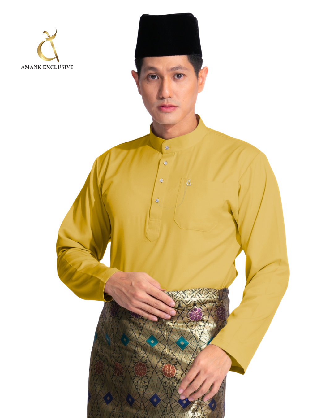 Men's Laksamana Series Cekak Musang Baju Melayu Set