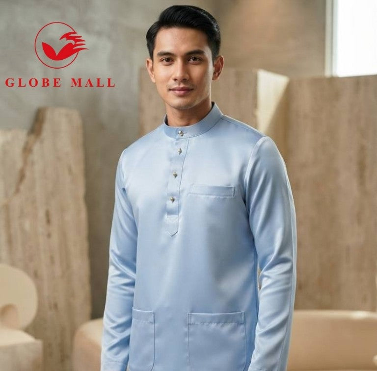 Aryan Premium Slim-Fit Baju Melayu Set