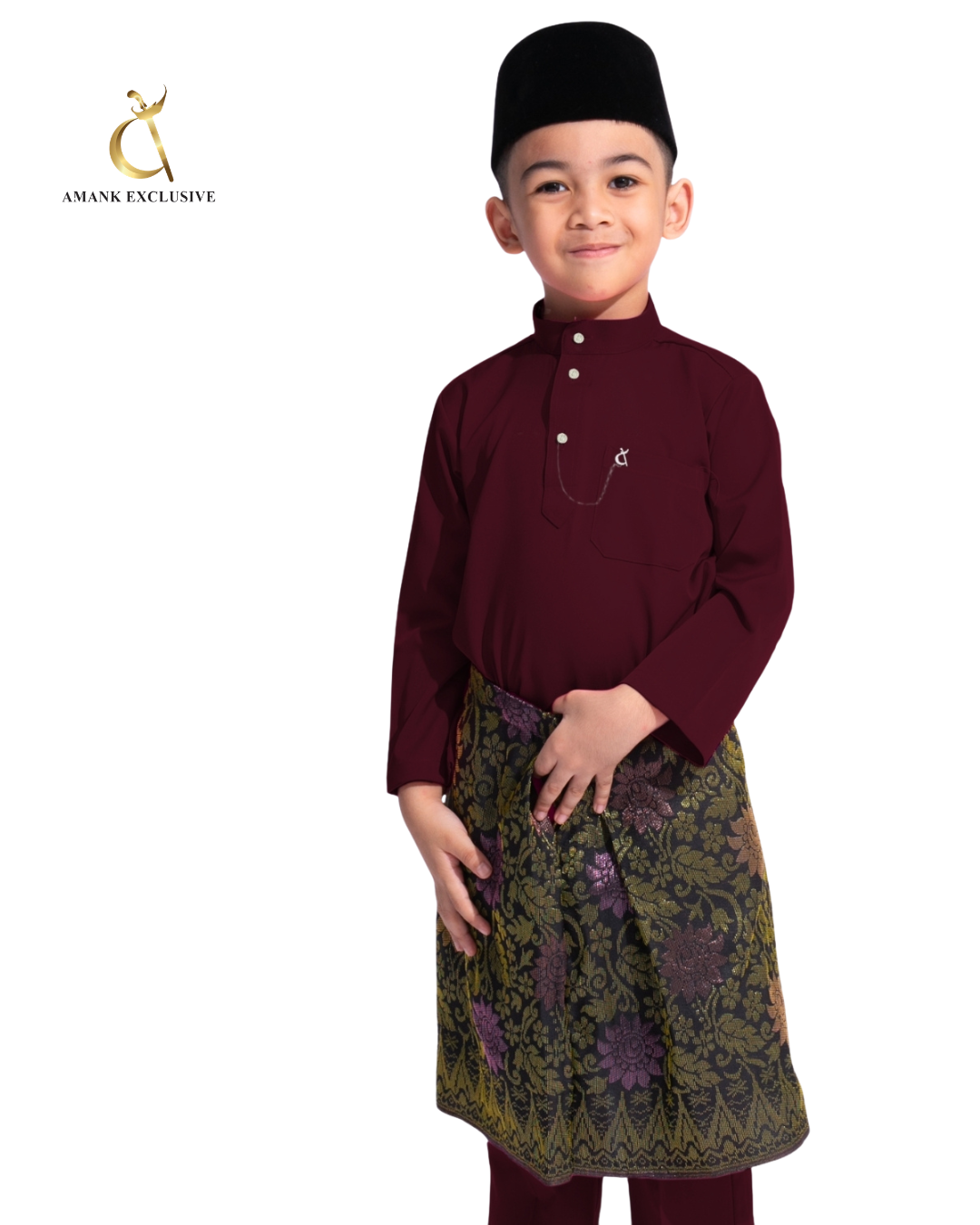Men's Laksamana Series Cekak Musang Baju Melayu Set