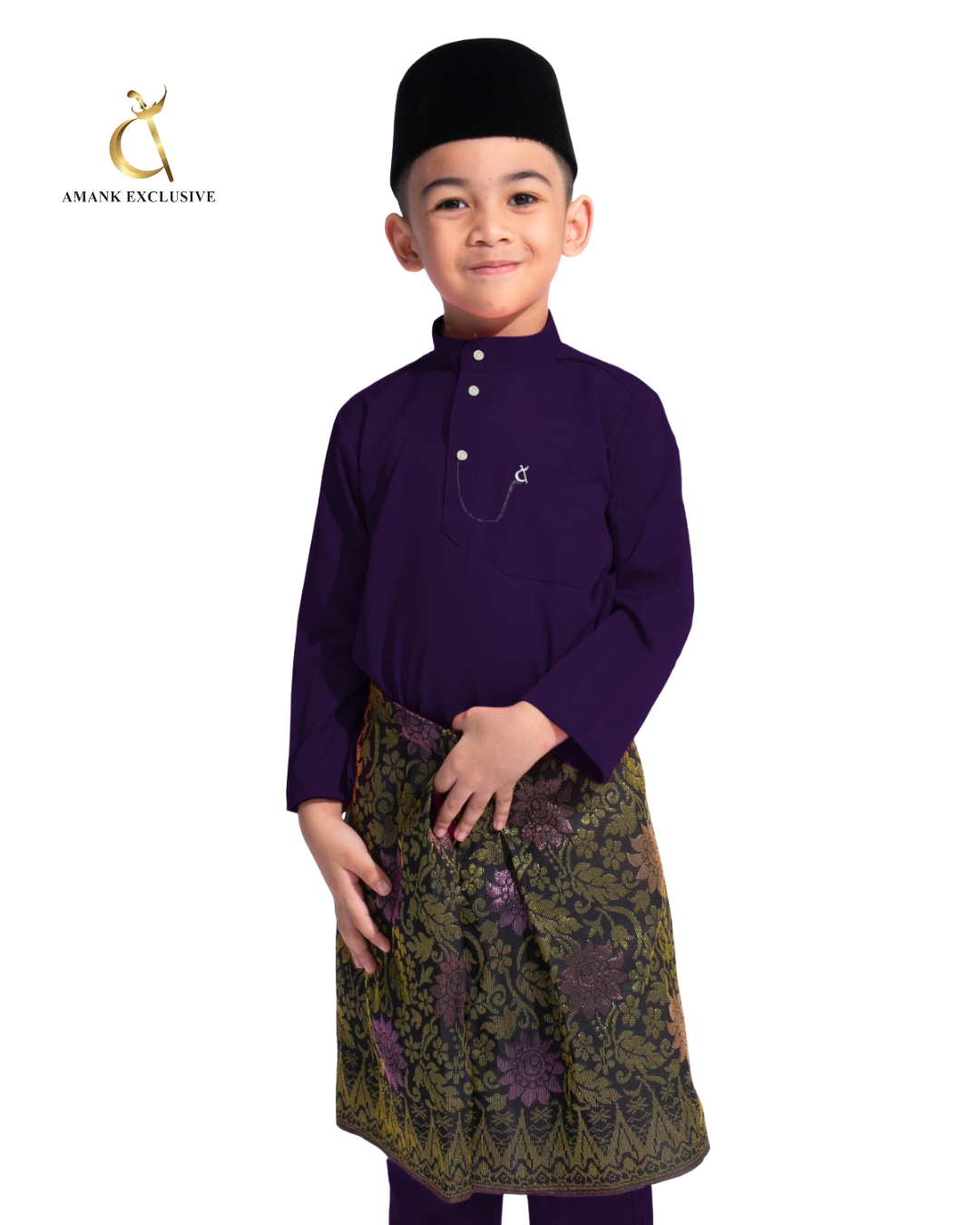 Men's Laksamana Series Cekak Musang Baju Melayu Set