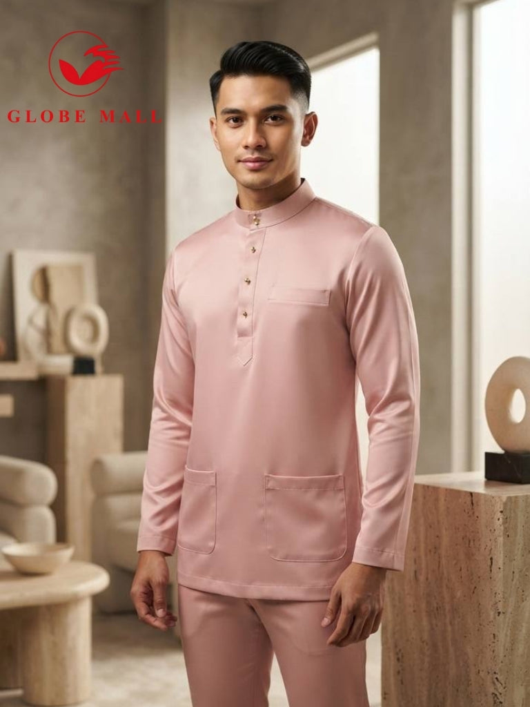 Aryan Premium Slim-Fit Baju Melayu Set