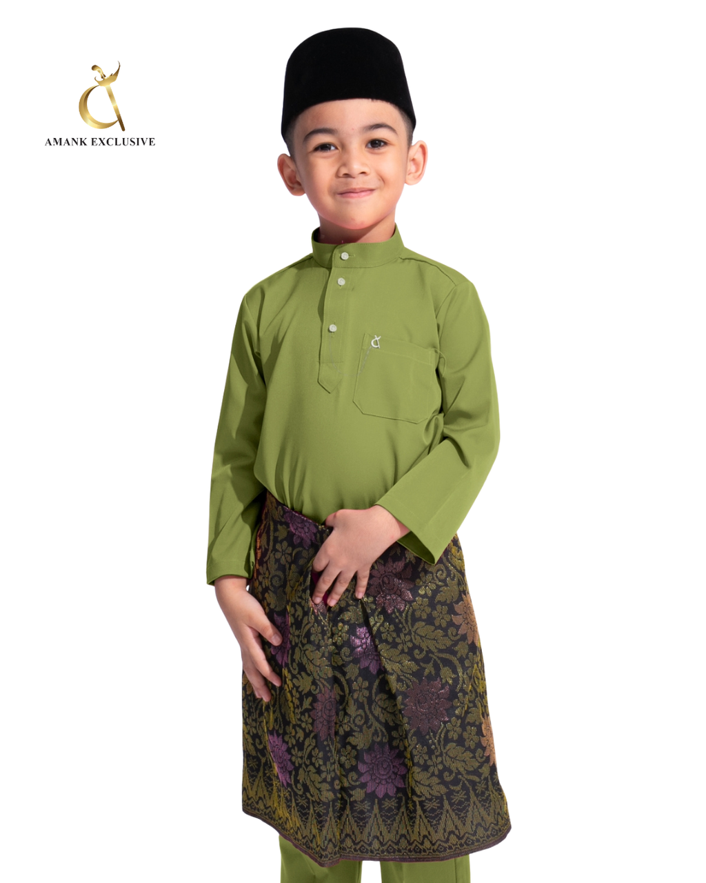 Men's Laksamana Series Cekak Musang Baju Melayu Set