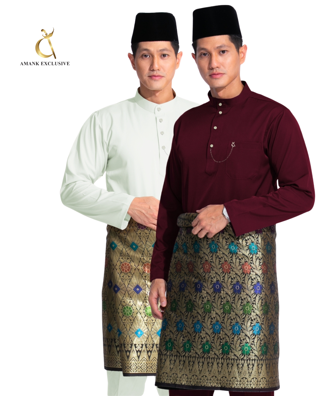 Men's Laksamana Series Cekak Musang Baju Melayu Set