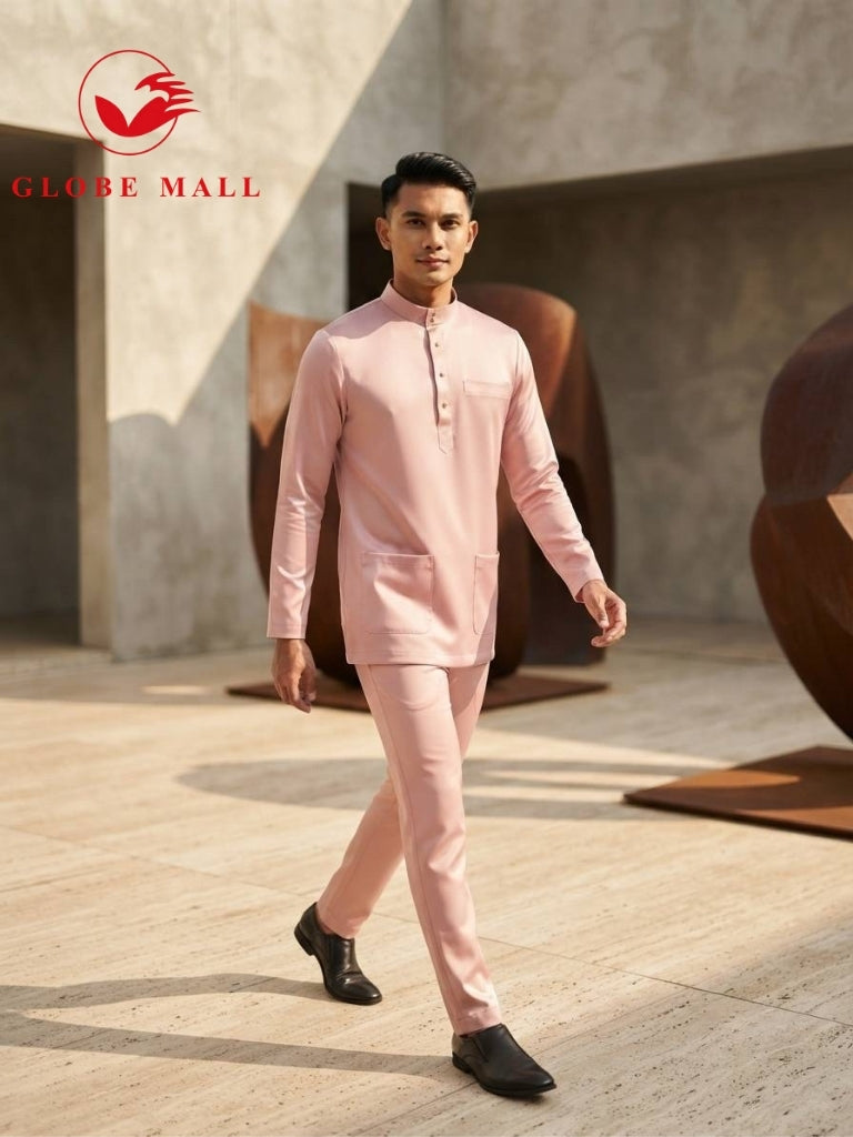 Aryan Premium Slim-Fit Baju Melayu Set