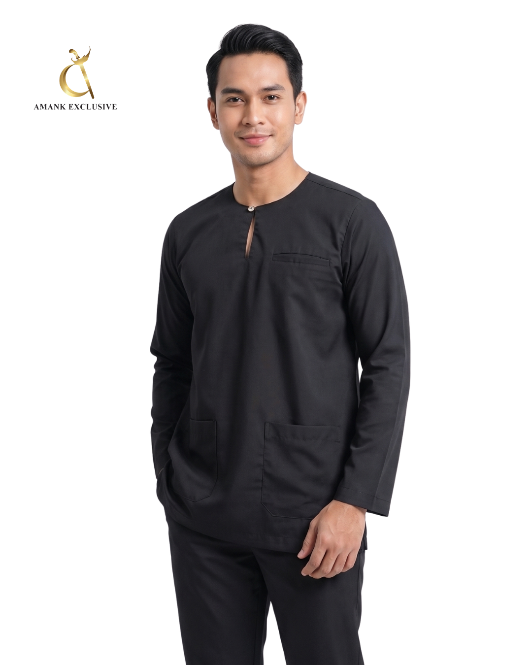 Men's Baju Melayu Teluk Belanga Set