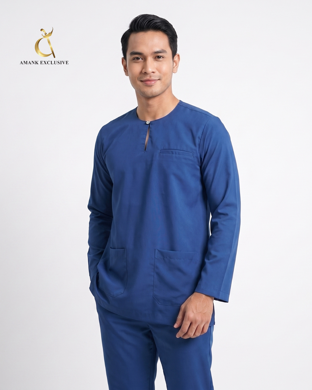 Men's Baju Melayu Teluk Belanga Set