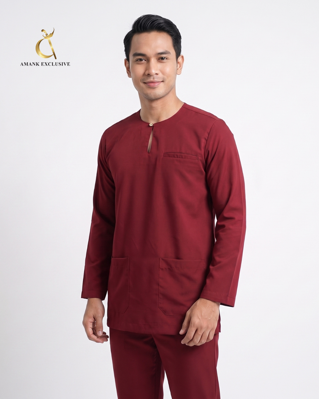 Men's Baju Melayu Teluk Belanga Set