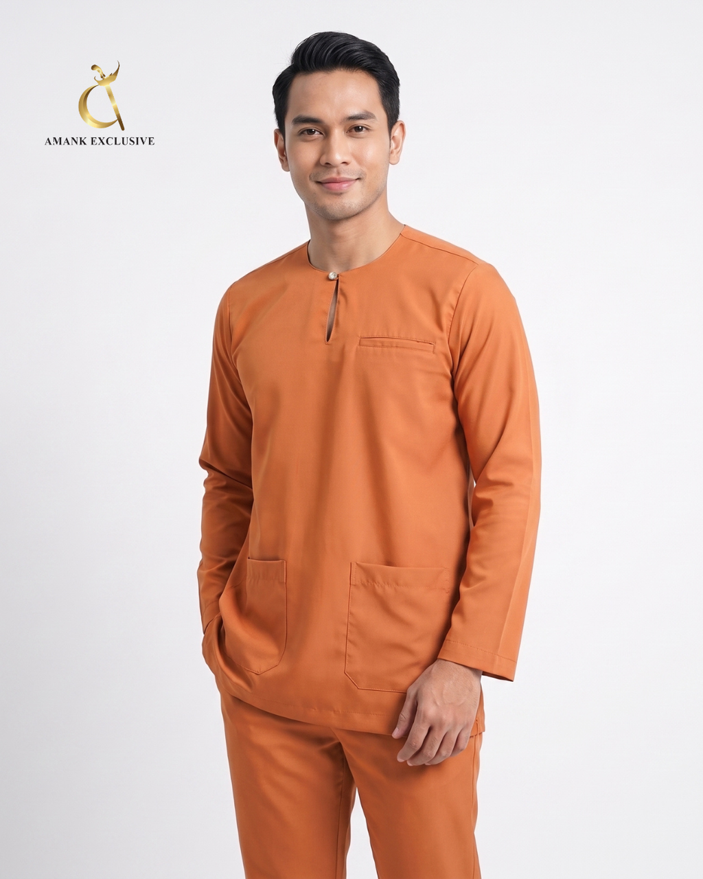 Men's Baju Melayu Teluk Belanga Set