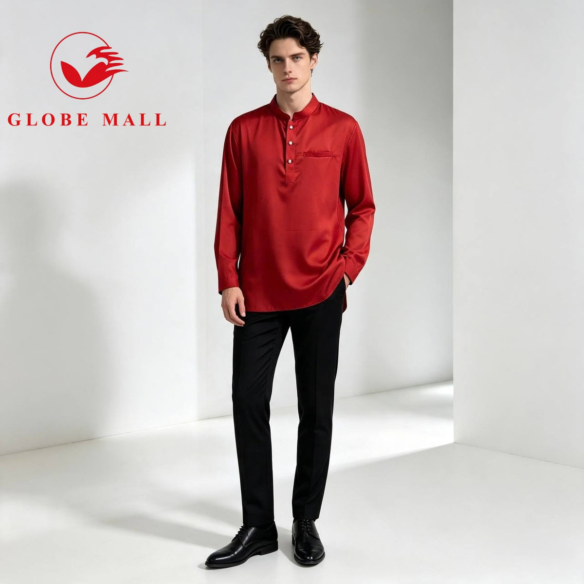 Men’s Classic Minimalist Long Sleeve Kurta