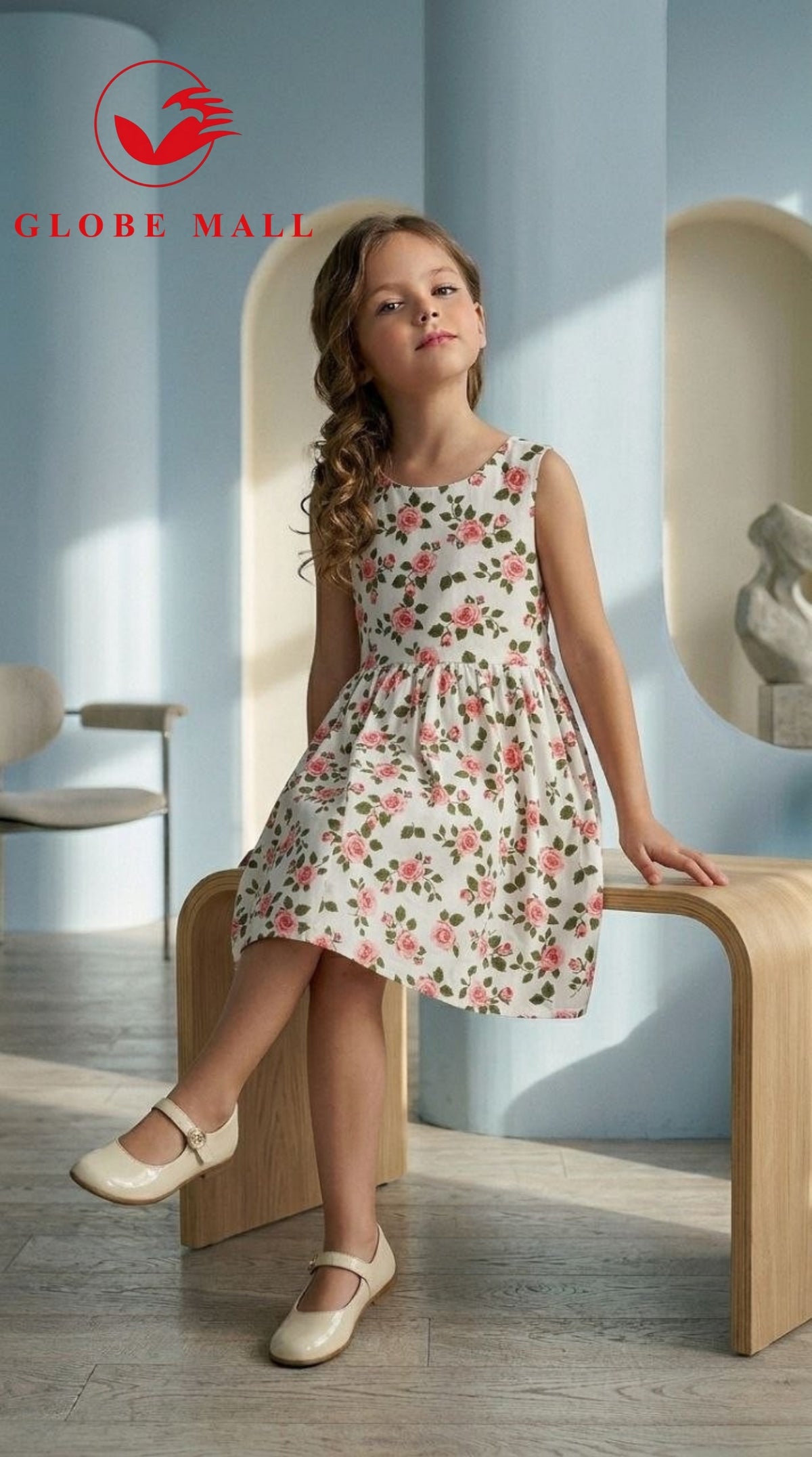 Sweet Butterfly Floral Day Dress
