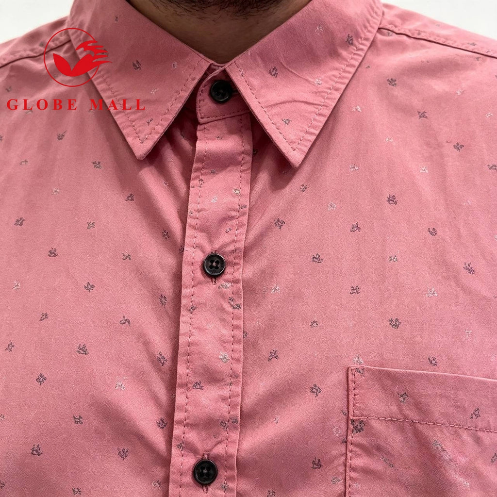 Men’s Plus Size Short Sleeve Printed Casual Shirt