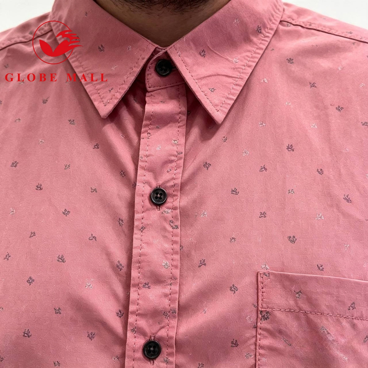 Men’s Plus Size Short Sleeve Printed Casual Shirt