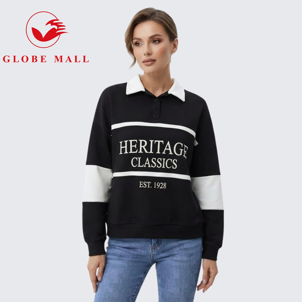 Women’s "Heritage Classics" Collared Rugby Sweater Pullover