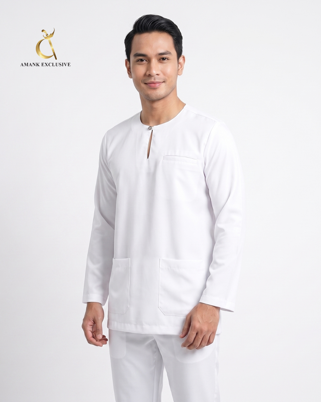 Men's Baju Melayu Teluk Belanga Set