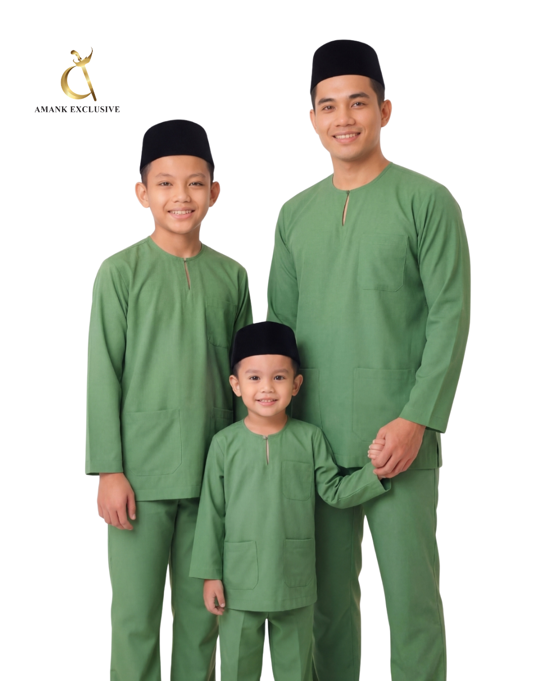 Men's Baju Melayu Teluk Belanga Set