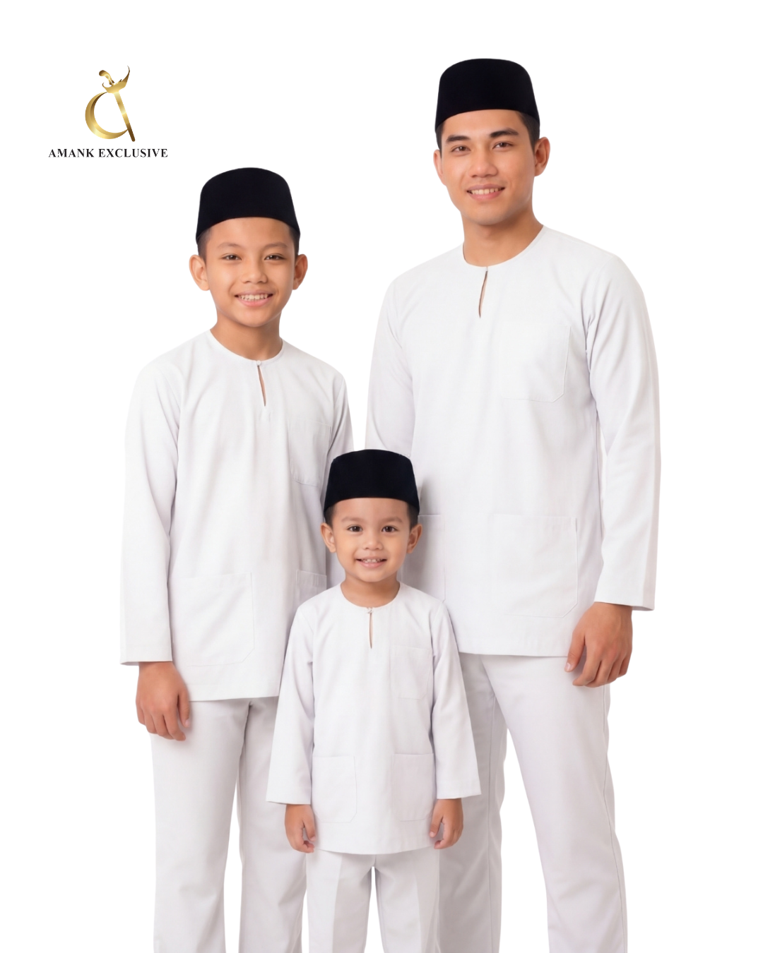 Men's Baju Melayu Teluk Belanga Set