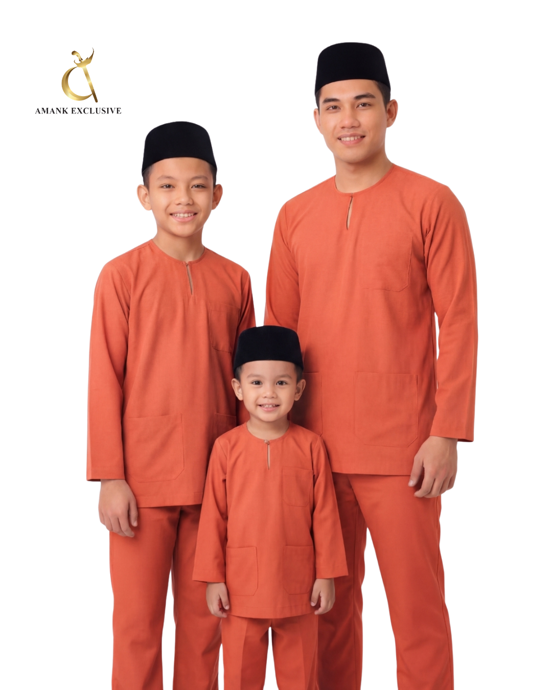 Men's Baju Melayu Teluk Belanga Set