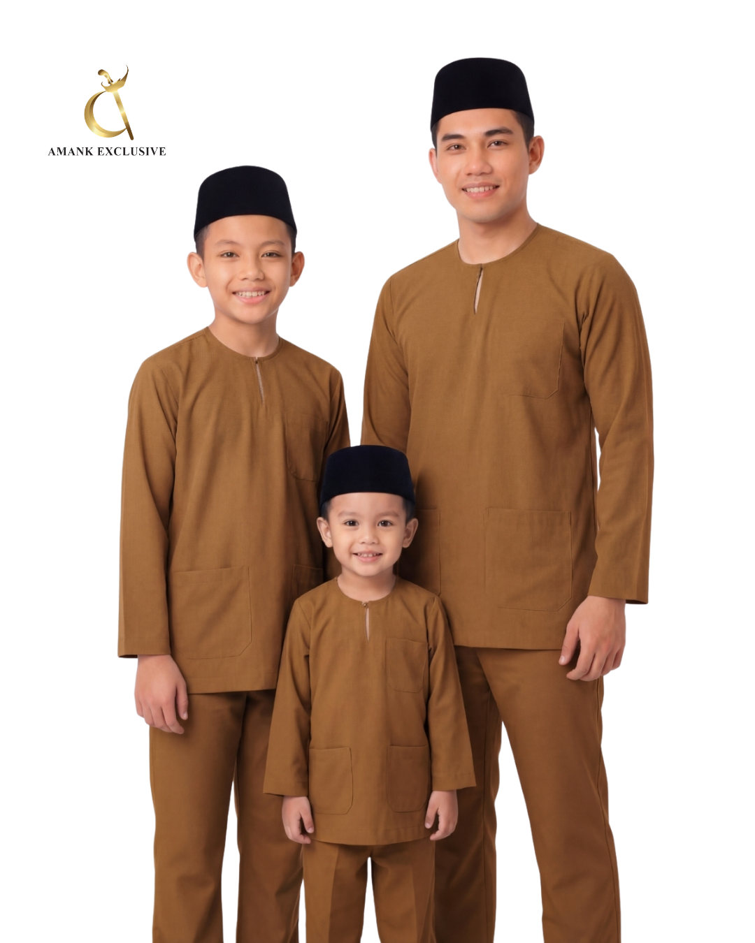 Men's Baju Melayu Teluk Belanga Set