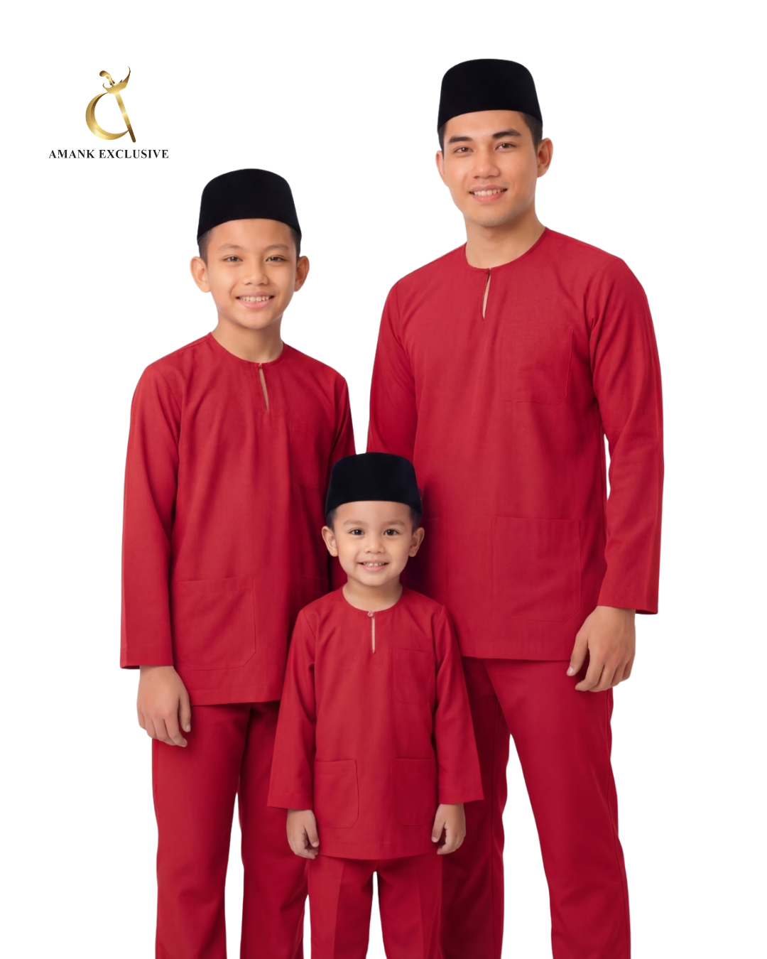 Men's Baju Melayu Teluk Belanga Set