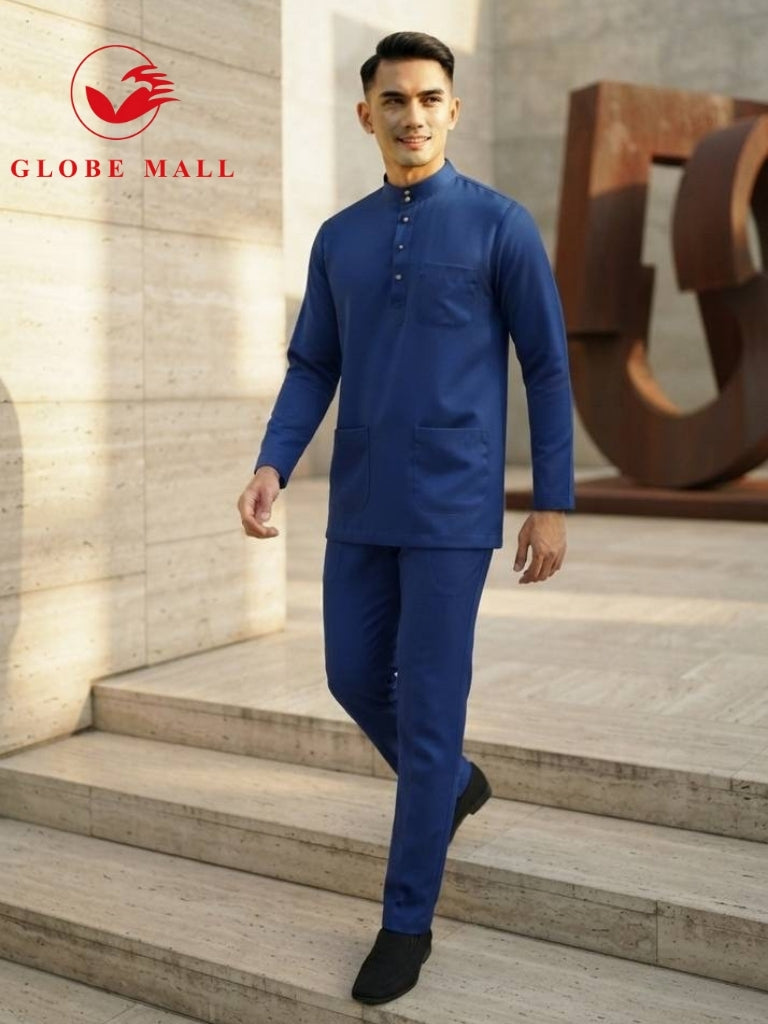 Aryan Premium Slim-Fit Baju Melayu Set