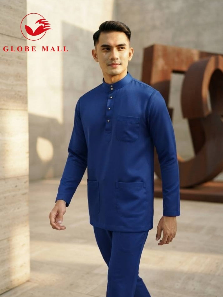 Aryan Premium Slim-Fit Baju Melayu Set