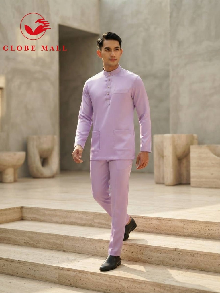 Aryan Premium Slim-Fit Baju Melayu Set