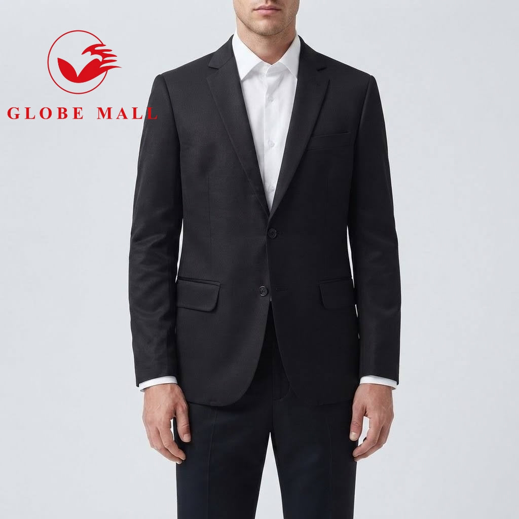 Men’s Tailored Classic Black Formal Blazer