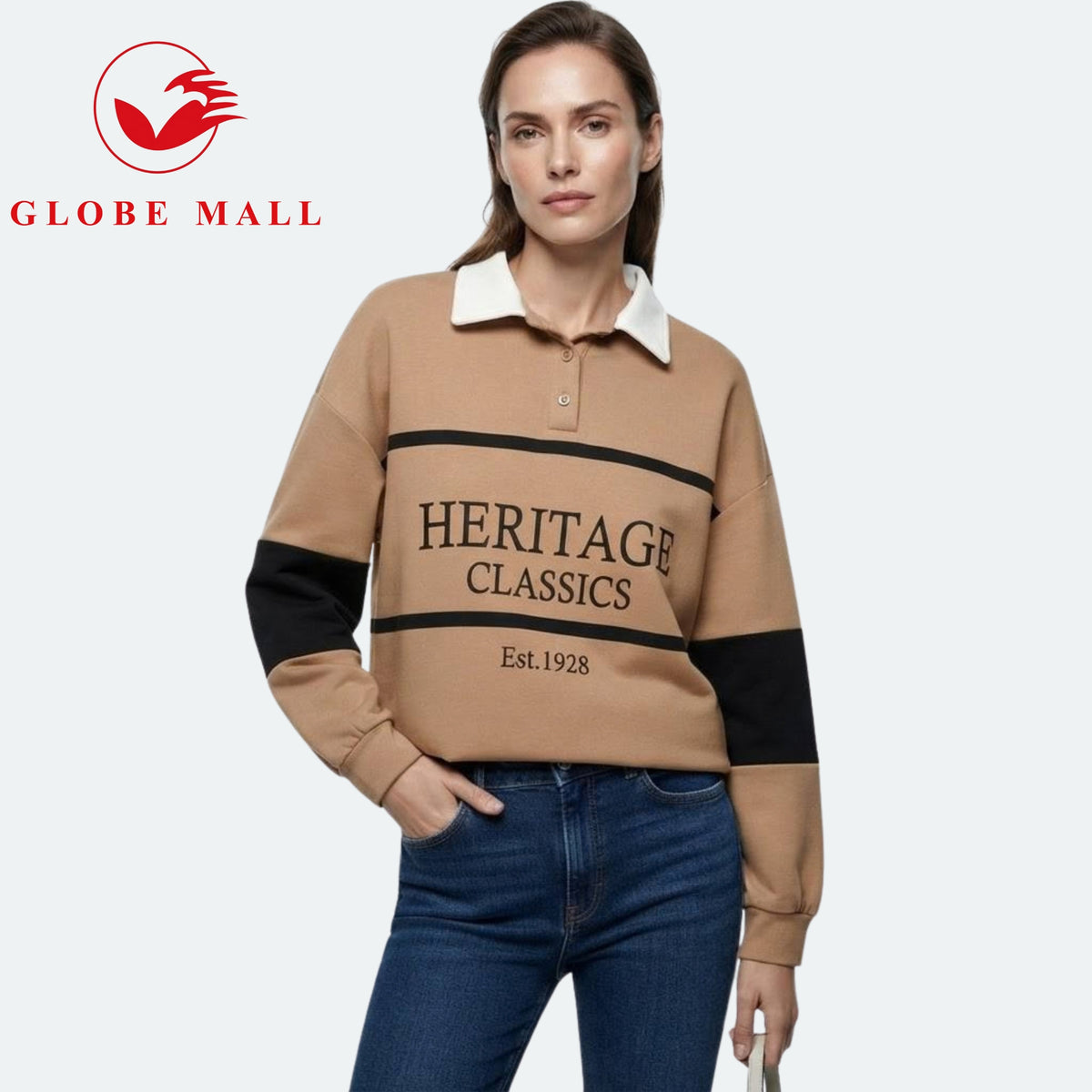 Women’s "Heritage Classics" Collared Rugby Sweater Pullover