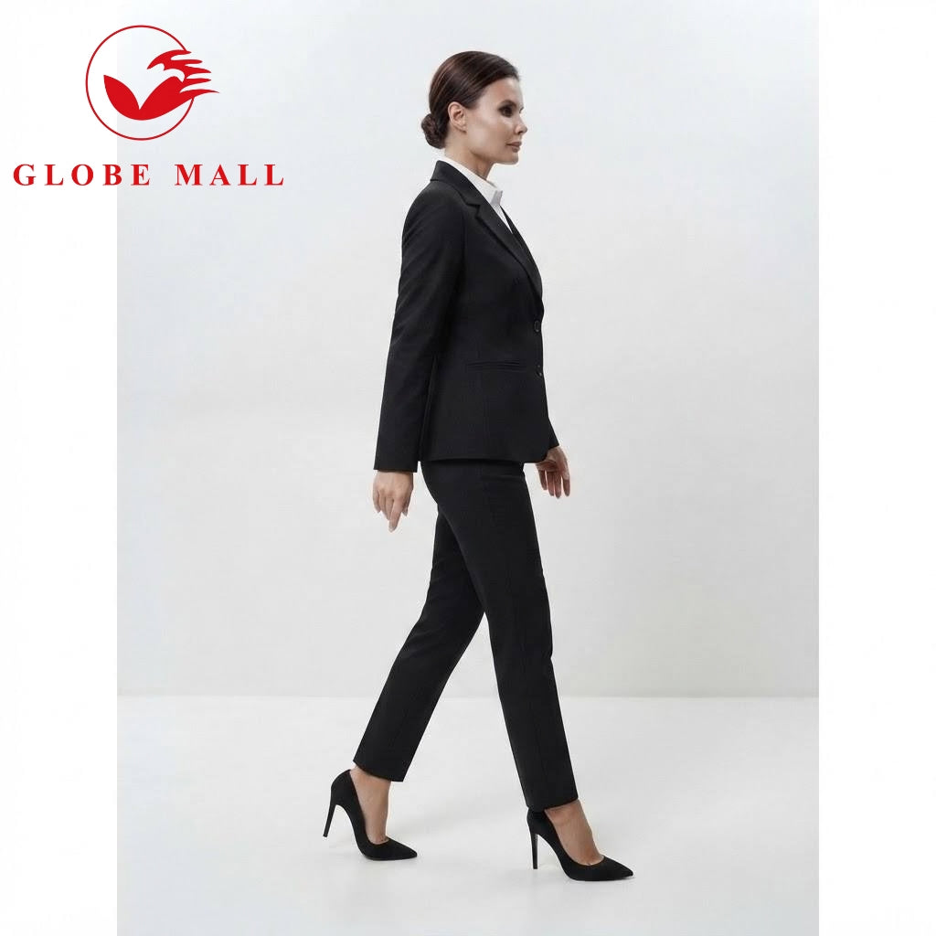 Women’s Tailored Classic Black Formal Blazer Jacket