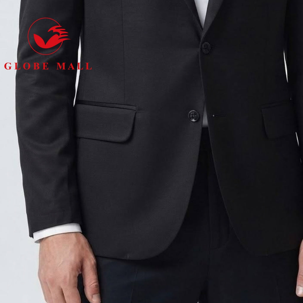 Men’s Tailored Classic Black Formal Blazer