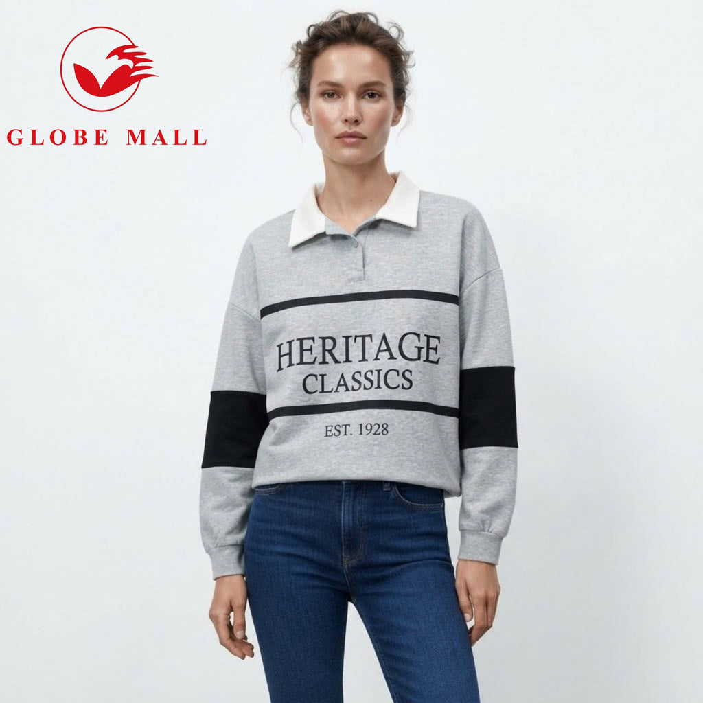 Women’s "Heritage Classics" Collared Rugby Sweater Pullover