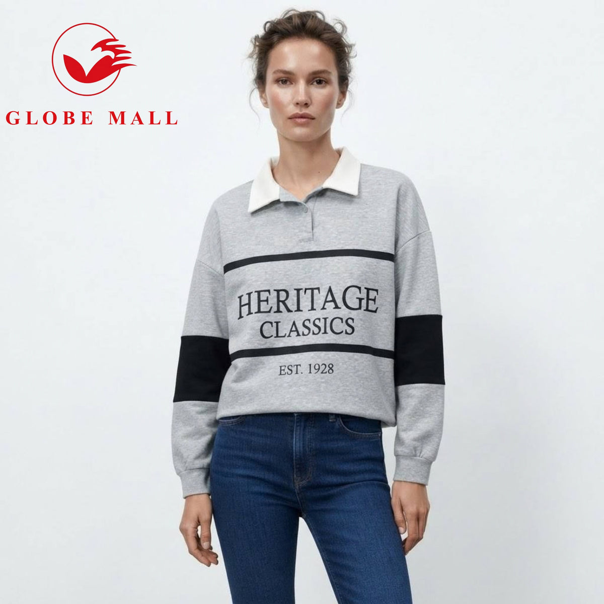 Women’s "Heritage Classics" Collared Rugby Sweater Pullover