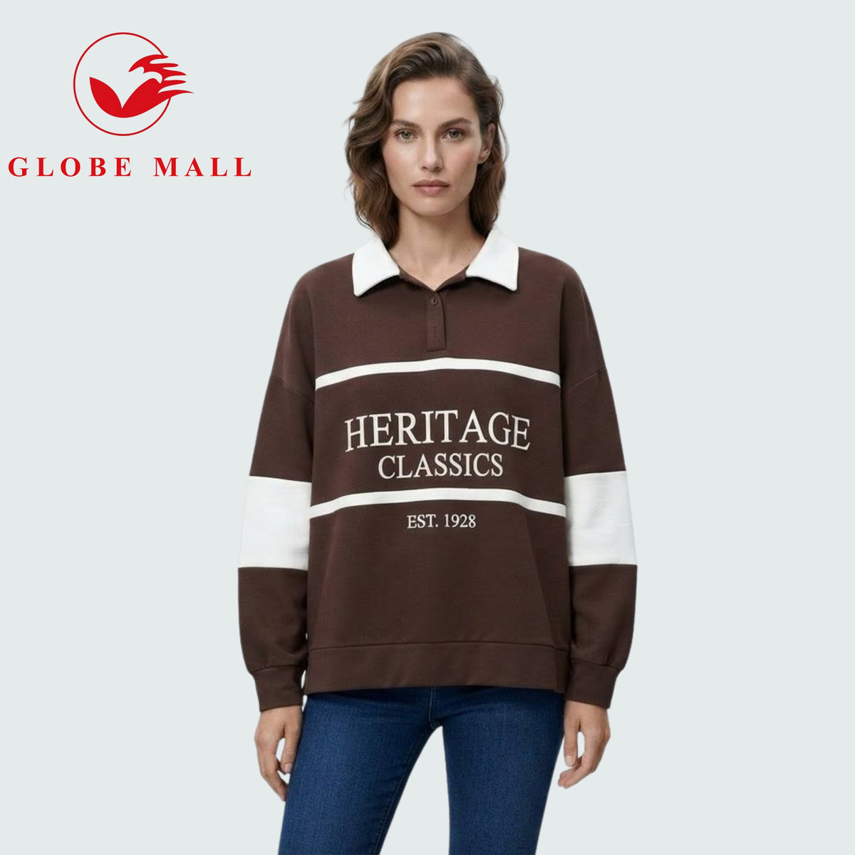 Women’s "Heritage Classics" Collared Rugby Sweater Pullover