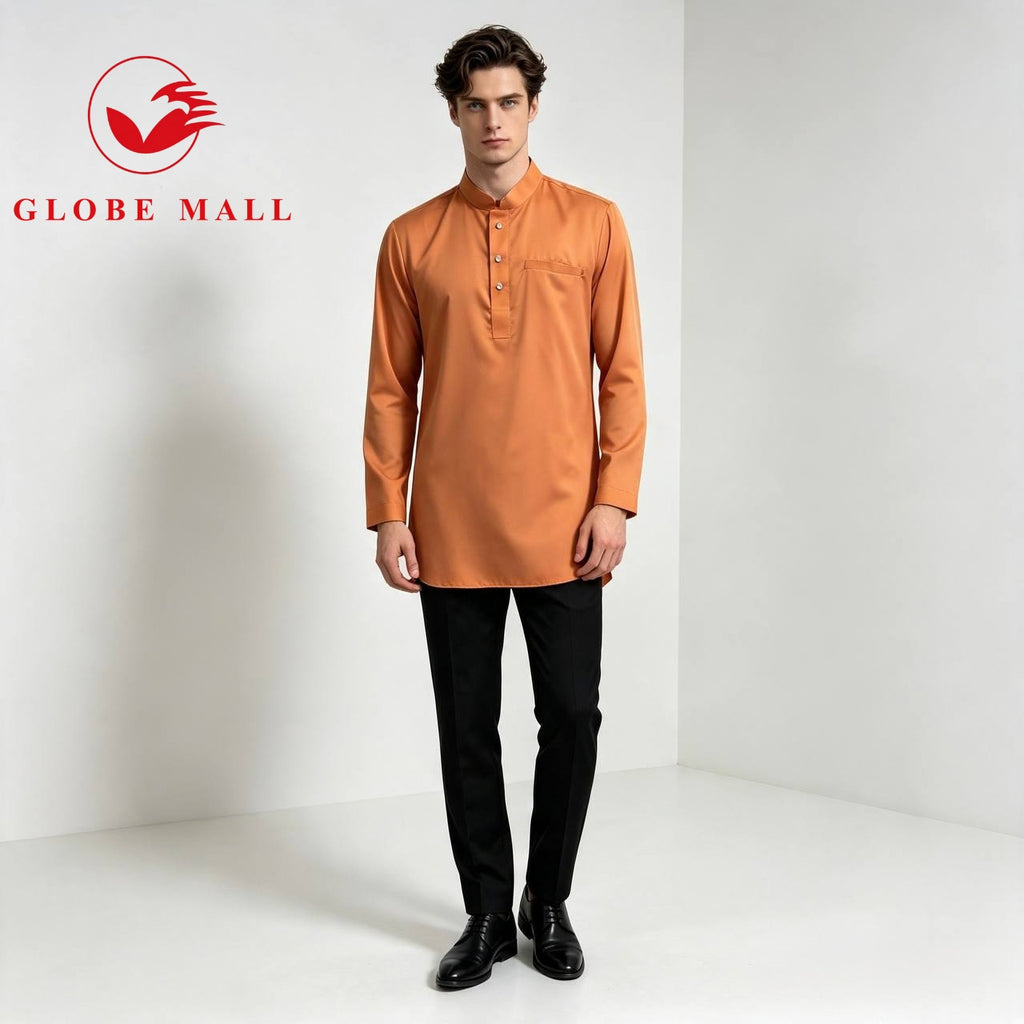 Men’s Classic Minimalist Long Sleeve Kurta