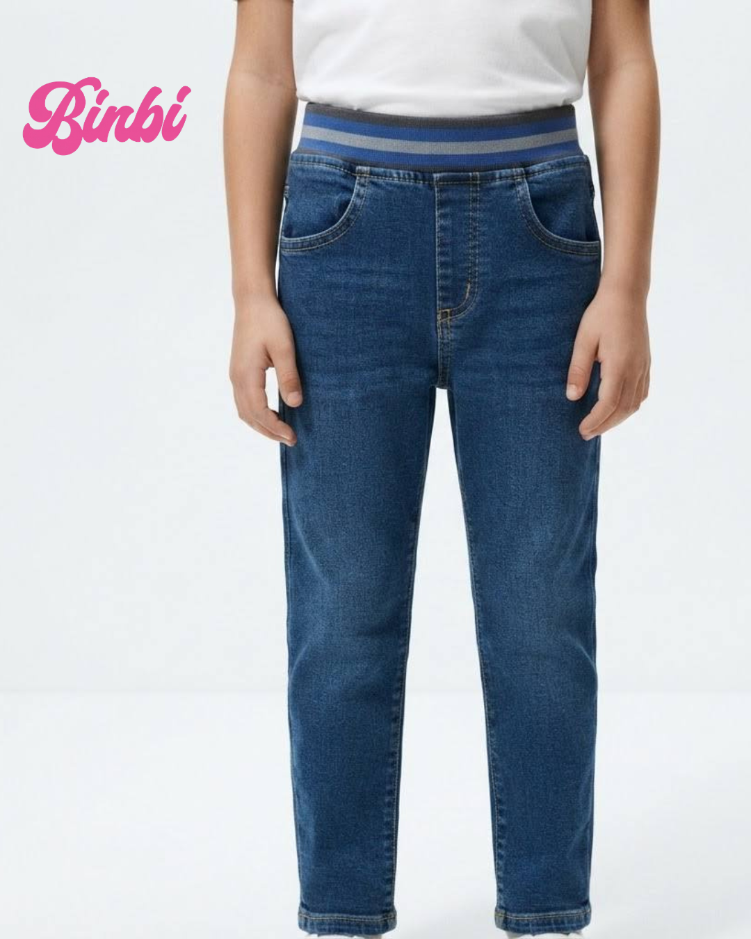 Kids' Elastic Waist Long Pants