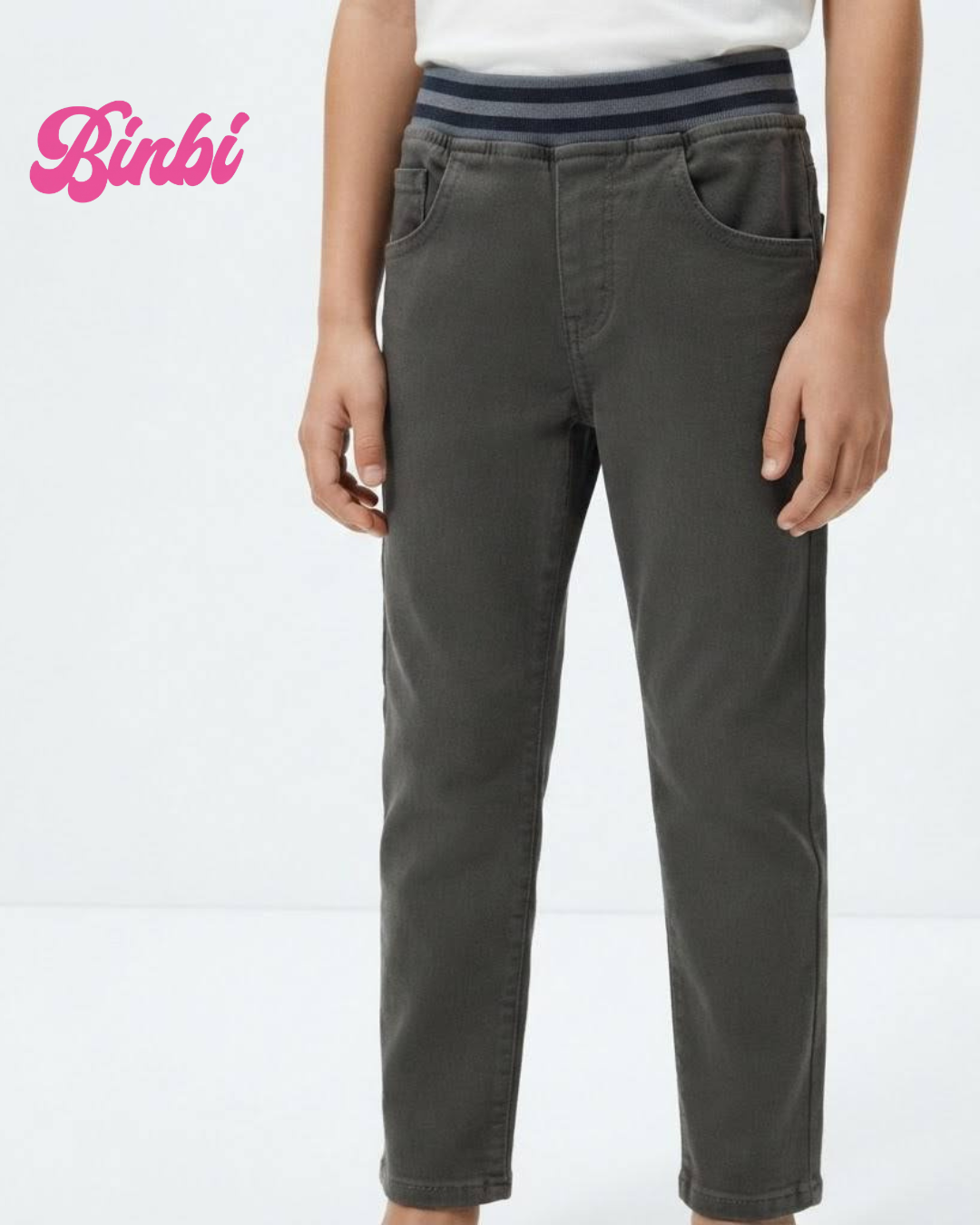 Kids' Elastic Waist Long Pants