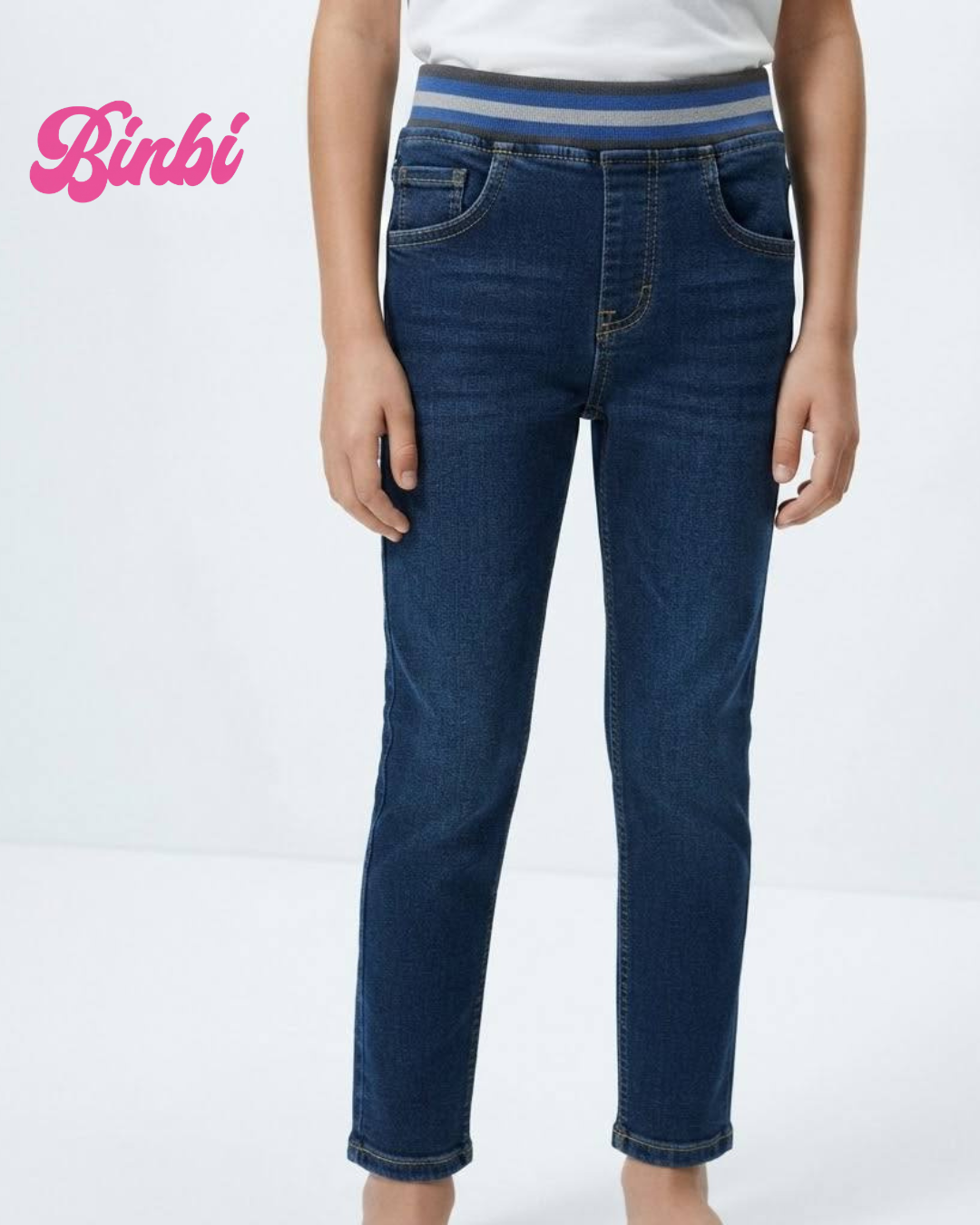 Kids' Elastic Waist Long Pants