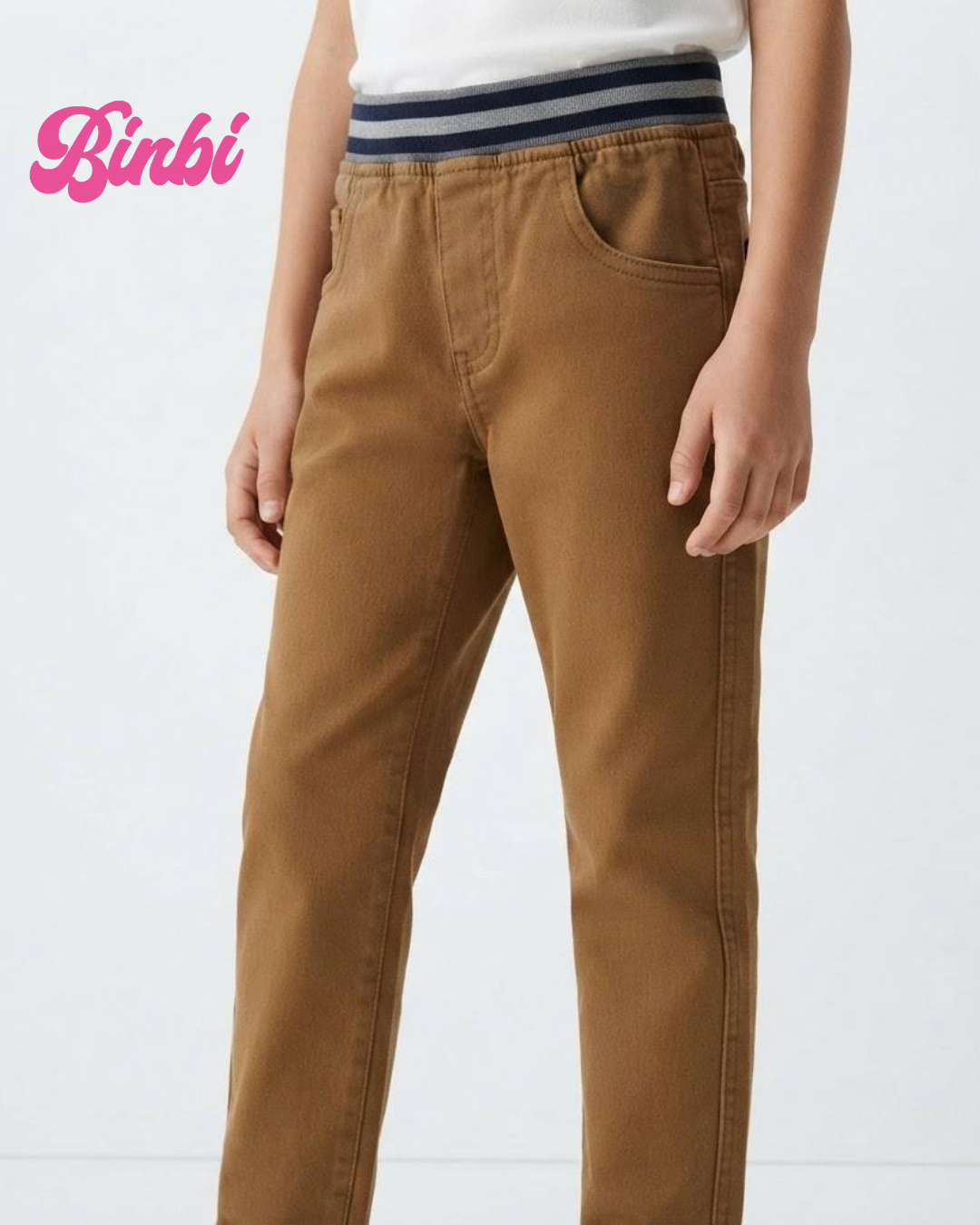 Kids' Elastic Waist Long Pants
