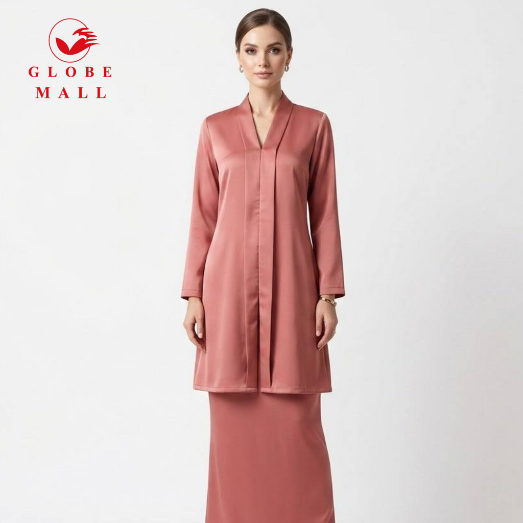 Plain Satin Modern Kebaya Set
